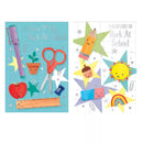 Poppyhill 12-pack back to school cards featuring colorful designs, ideal for students and teachers to send greetings and notes.