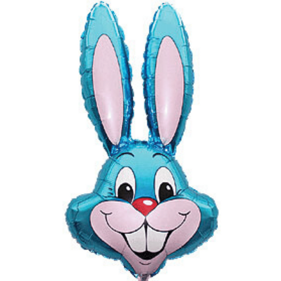 Jumbo Blue Rabbit 35" Foil Balloon (Loose)