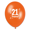 Tiger Feet Age 21 Birthday 10" Balloons 6x8pk