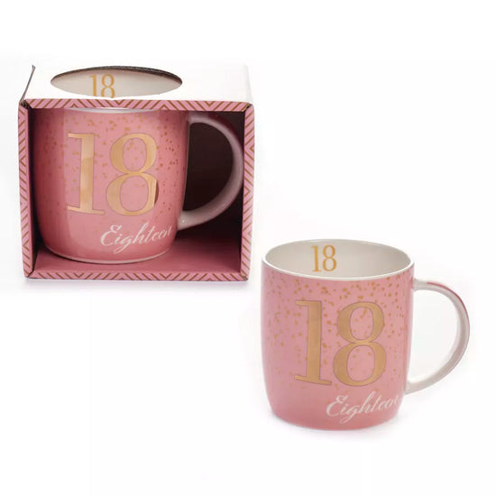 Tiger Feet Mug Age 18 Pink