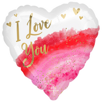 Anagram Watercolour Valentine's 18" Foil Balloon