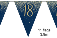 Oaktree Bunting Age 18 Gold & Navy 3.9m