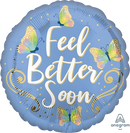 Anagram Get Well Happy Sun 18" Round Foil Balloon