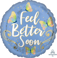 Anagram Get Well Happy Sun 18" Round Foil Balloon