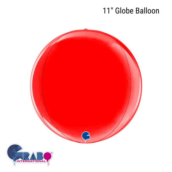 Grabo Foil Balloon Red Globe 11"