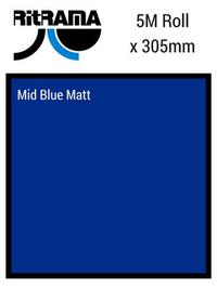 Ritrama Vinyl M Grade Matt Mid Blue 305mm x 5m