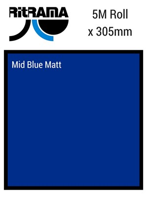Ritrama Vinyl M Grade Matt Mid Blue 305mm x 5m