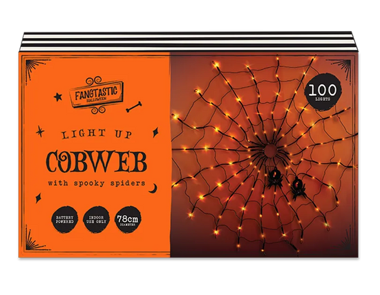 Light Up Cobweb Decoration 78cm