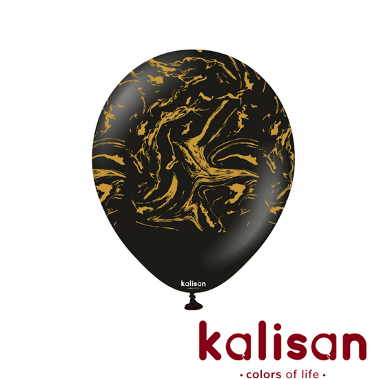Kalisan Space Nebula Black/Gold 12" Latex 25pk
