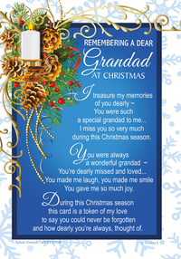 Xpress Yourself 6 Pack Memorial Cards Grandad
