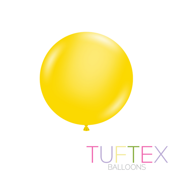 Tuftex Standard Yellow 17" Latex Balloons 50pk