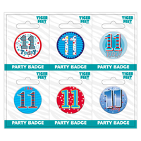Small Badges Age 11 Male 6pk