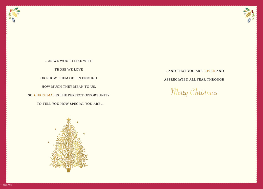 Regal 6 Pack C75 Cards Christmas Mum & Dad