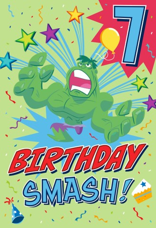 Hallmark 6 Pack Cards C32 Birthday The Hulk