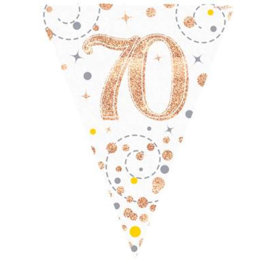 Oaktree Bunting Age 70 Fizz Rose Gold 3.9m