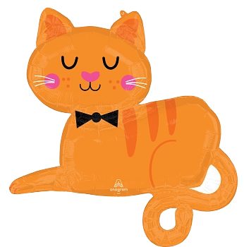 Anagram Orange Tabby Cat 31" Foil Balloon