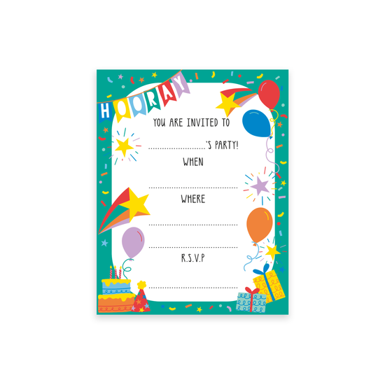Eurowrap 20 Pack Party Invites Birthday