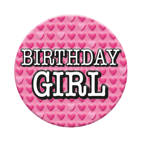 Small Badges Birthday Girl 6pk