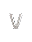 Northstar Foil Balloon Silver 16" Letter V