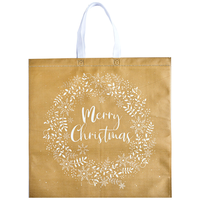 Partisan Gift Bag Shopper Non-Woven Gold Jumbo