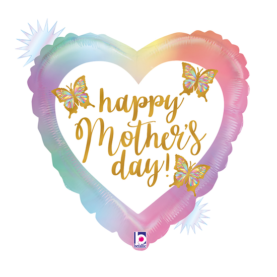 Grabo Opal Mother's Day Butterfly 18" Foil Balloon