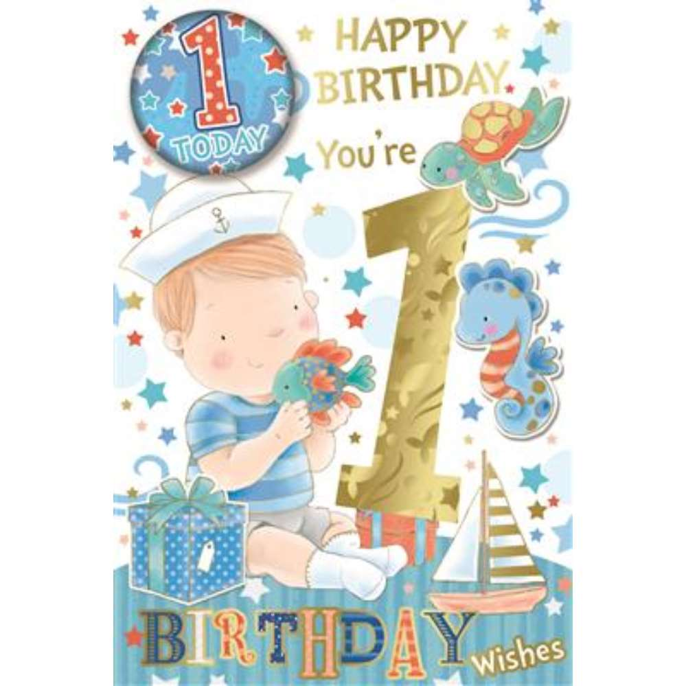 Xpress Yourself C75 Birthday Age 1 6pk