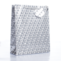 Gift Bags Silver Holographic Extra Large 6pk