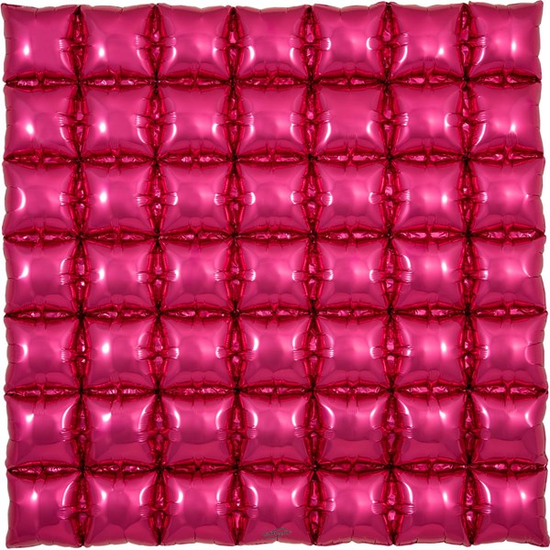 Oaktree Foil Balloon Fuchsia Waffle 36"