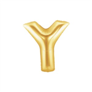 Oaktree Foil Balloon Gold 7" Letter Y