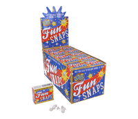 Henbrandt 50-pack fun snaps toy set with colorful paper tubes and snaps for outdoor play and entertainment.