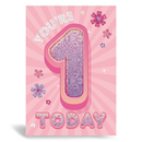 Prelude Pzazzle C50 Birthday Age 1 6pk