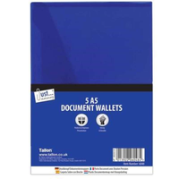 5 A5 Polyfile Wallets