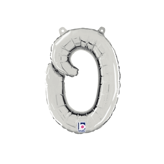 Grabo Foil Balloon Silver 14" Letter O