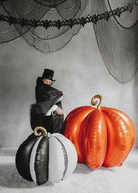 PartyDeco Foil Balloon Standing 3D Pumpkin 35