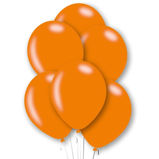 Anagram Metallic Orange 11" Latex Balloons 6pk
