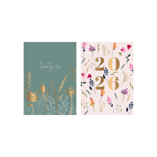 Diary Pocket WTV Floral Meadow 2027 18pk