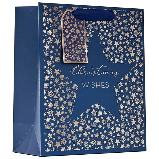 Partisan 6 Pack Gift Bag Christmas Star Medium