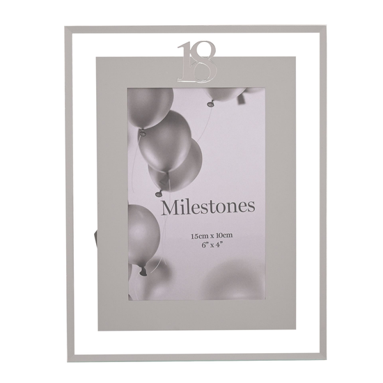 Milestones Frame Silver Age 18 4x6