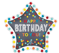 Anagram Foil Balloon Confetti Burst Birthday 35