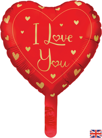 Oaktree I Love You Hearts 9" Air Fill Foil Balloon