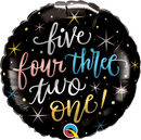 New Year Countdown 18" Round Foil Balloon