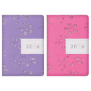 Diary Pocket WTV Fabric Glitter Floral 2027 18pk
