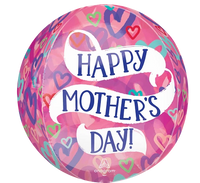 Anagram Mother's Day Hearts 16" Orbz Balloon