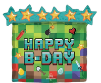 Anagram Foil Balloon Pixel Party 25