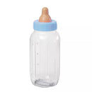 Blue Baby Bottle Bank by Unique, 11-inch party favor with a playful baby bottle design perfect for celebrations.