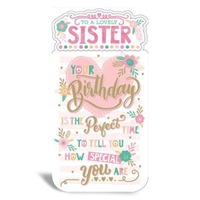 Prelude Platinum C55 Birthday Sister 6pk