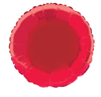 Unique Foil Balloon Red Round 18