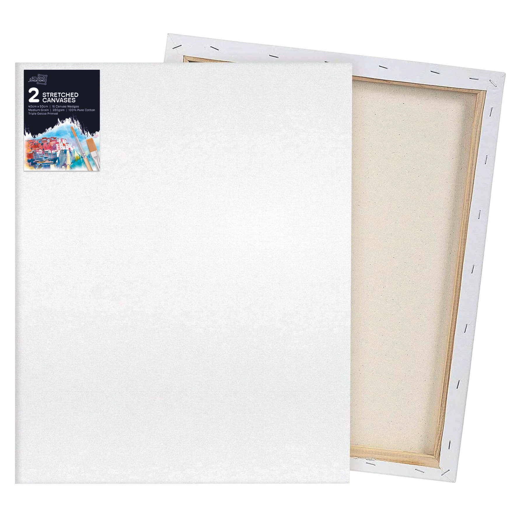 IG Design Group 2 Pack Canvas 40x50cm