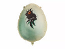 PartyDeco Jurassic World Dinosaur Egg 25-inch foil balloon featuring colorful dinosaur egg design, perfect for dinosaur-themed parties.