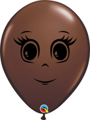 Qualatex Brown Feminine Face 16" Latex 50pk